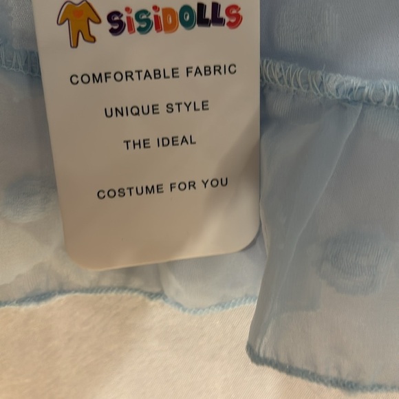 Girls Chiffon Swim Cover Up Swiss Dot Sheer Beach Wraps for 3-12 Yrs Blue 7-8Y - Picture 11 of 15